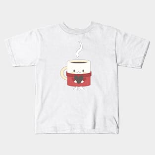 Cute hot cocoa mug Kids T-Shirt